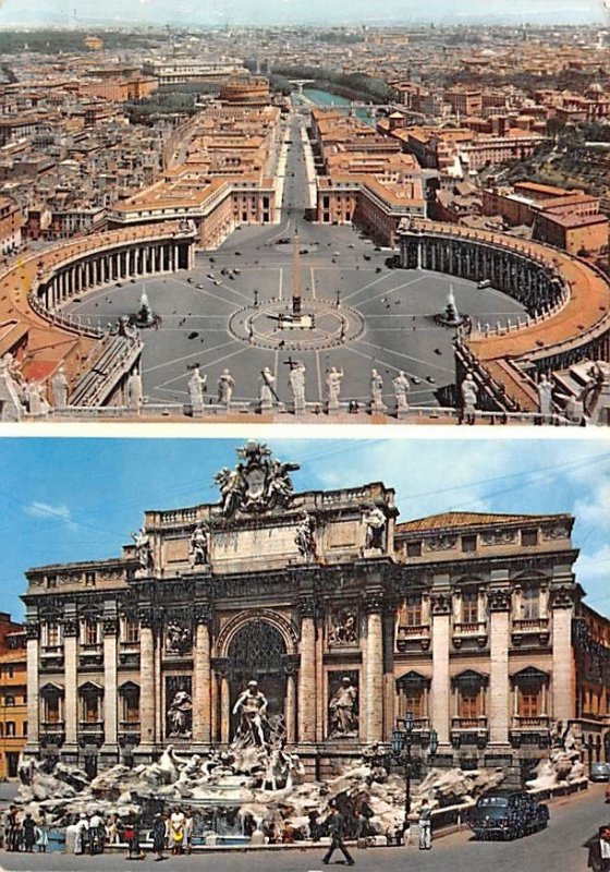 Piazza S Pietro Roma Italy Writing on back 