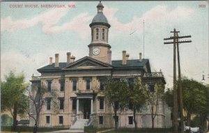 Postcard Court House Sheboygan WI