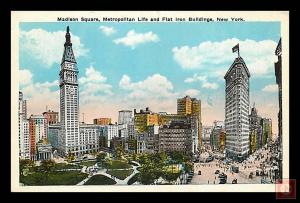 Madison Square, Metropolitan Life and FlatIron Buildings, NYC