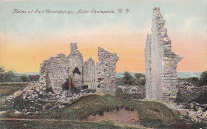 New York Lake Champlain Ruins Of Fort Ticonderoga