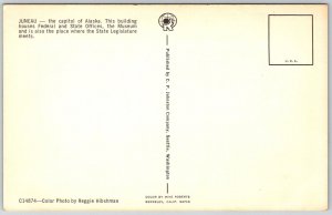 Juneau Alaska 1960s Postcard Capitol Building