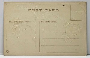 A Thanksgiving Thought Embossed Postcard F16