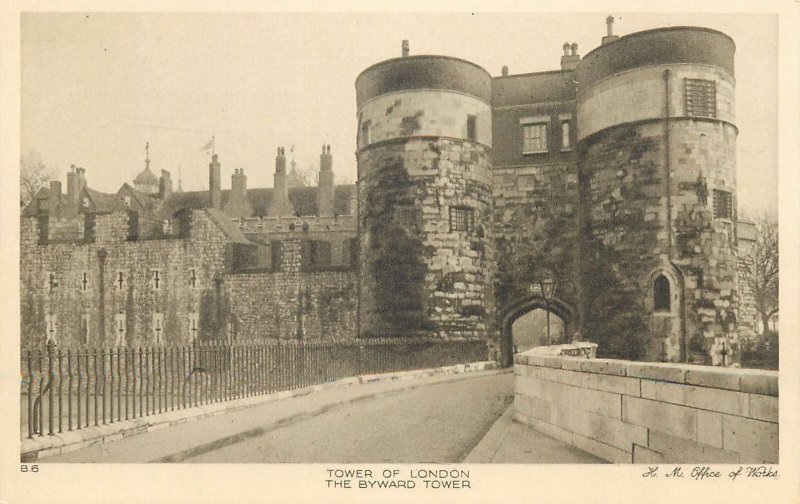 England London Tower Byward Tower Post card