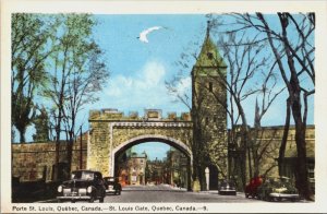 Canada Quebec St. Louis Gate Vintage Postcard C208