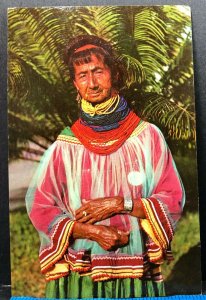 Florida Native Indian Costume Vintage Postcard