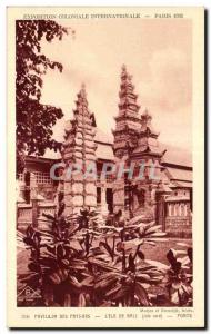 Old Postcard Exposition Coloniale Internationale Paris 1931 Pavillon Des Neth...