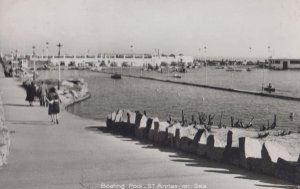 The Boating Lake St Annes On Sea Real Photo Postcard