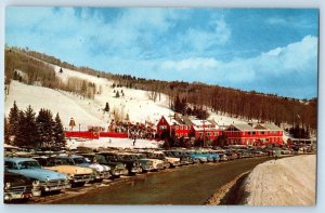 c1960 Manchester Vermont VT Vintage Postcard Big Bromley Ski Center New England