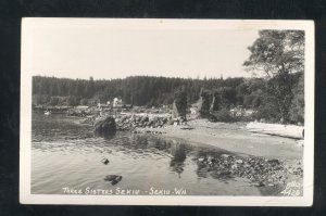 RPPC SEKIU WASHINGTON THREE SISTERS BASIN VINTAGE REAL PHOTO POSTCARD