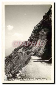 Old Postcard Pas de la Fasse Chambery Road in Granier