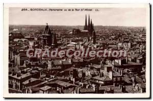 Postcard Old Bordeaux Panorama view of La Tour