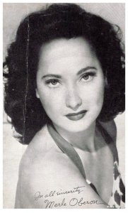 Merle Oberon  , Exhibit Card