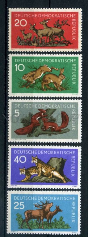 003459 GDR wild animals set 1959 MNH