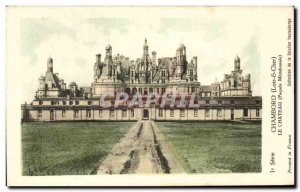 Old Postcard Chambord castle