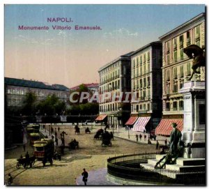 Postcard Old Napoli Monumento Vittorio Emanuele