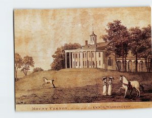 Postcard Mount Vernon, the Seat of the late Gen. G. Washington, Mount Vernon, VA