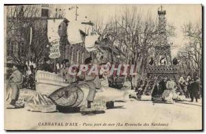 Old Postcard Carnival & # 39Aix Paris seaport The Revenge sardines Aix en Pro...