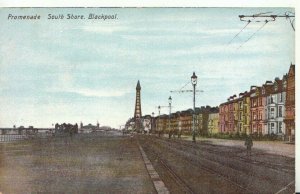 Lancashire Postcard - Promenade - South Shore - Blackpool -  TZ11166