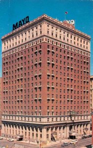 TULSA, Oklahoma OK   MAYO HOTEL & Street View  50's Cars  Chrome Postcard