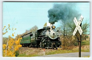 Railroad Postcard Black River & Western Ringoes NJ Locomotive Steam Train 1966