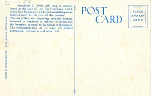 MA - Worcester. 1938 Hurricane. Auto Wrecked by Falling Roof