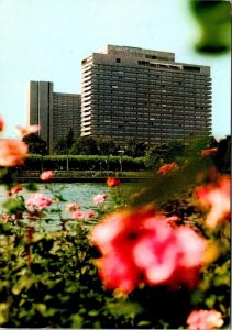Frankfort, Germany  HOTEL FRANKFURT INTERCONTINENTAL  4X6 Advertising Postcard