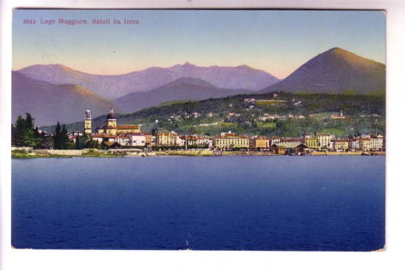 Saluti da Intra, Lago Maggiore, Sicily, Italy,