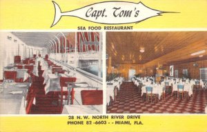 Miami Florida Captain Tom's Seafood Restaurant, Multi-View Linen PC U10880