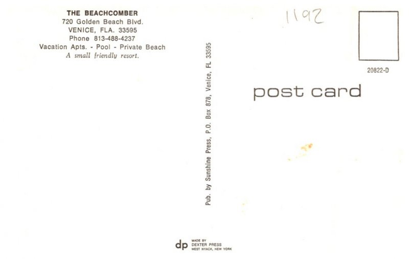 Florida  Venuce  The Beachcombers Motel