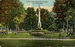 Soldiers Monument - Lawrence, Massachusetts MA  