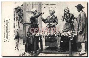 Peasants Old Postcard Folklore songs of Jean Rameau illustrees bother any