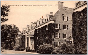 Massachusetts Row Darmouth College Hanover New Hampshire NH Postcard