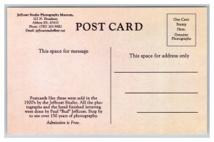 Abilene Kansas High School Postcard Jeffcoat Studio Photography Museum