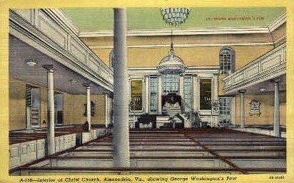 Interior of Christ Church - Alexandria, Virginia VA  