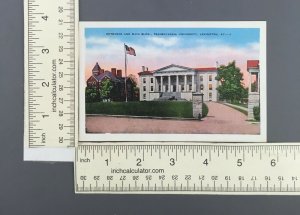 1940s Transylvania University Lexington KY Postcard Entrance Main Building Flag