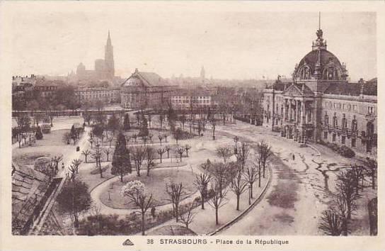 France Strasbourg Place de la Republique 1933