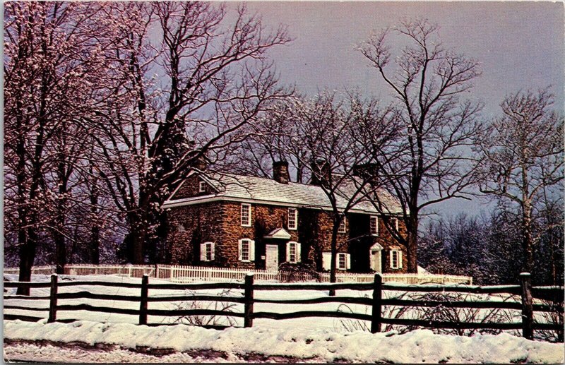 Thompson Neely House Washington Crossing State Park Bucks County PA Postcard VTG 