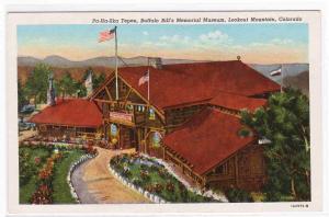 Buffalo Bill Museum Lookout Mountain Colorado postcard