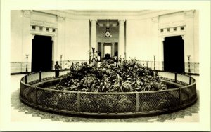 RPPC John G Shedd Aquarium Central pool Chicago Illinois Real Photo Postcard