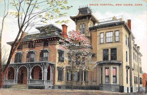 Grace Hospital New Haven Connecticut 1909 postcard