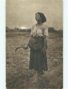 Divided-Back PRETTY WOMAN Risque Interest Postcard AA8539