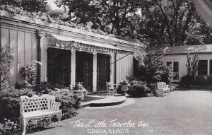 Illinois Geneva Little Traveler Restaurant Patio Real Photo RPPC