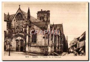 Old Postcard Josselin Facade of the Basilica