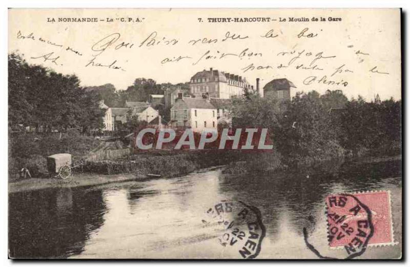 Thury Harcourt Old Postcard The Mill Station