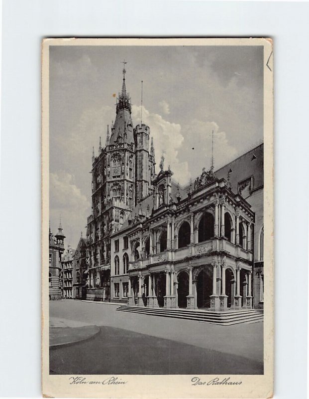 Postcard Das Rathaus Cologne Germany