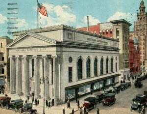 Circa 1910-20 Northern National Bank Downtown Toledo Cars Sign Early Postcard P3