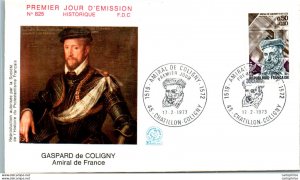 FDC France Gaspard de Coligny Amiral de France Chatillon Coligny 19073