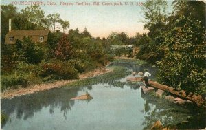 Ohio Youngstown Pioneer Pavilion Mill Creek Park US 552 Postcard 22-2299