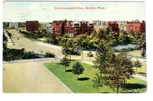 Commonwealth Ave,  Boston, Massachusetts, Used Flag Cancel