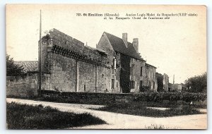 c1910 St-Emilion (Gironde) Former Logis Malet de Roquefort  POSTCARD P3152